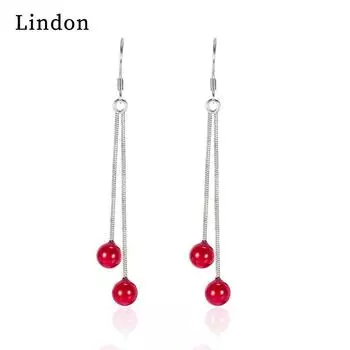 Женские серьги Lindon из медного сплава с цирконием, серьги-капли для женщин, подарки для свадебной вечеринки