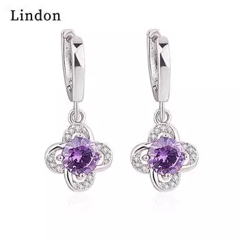 Женские серьги Lindon из медного сплава с цирконием, серьги-капли для женщин, подарки для свадебной вечеринки