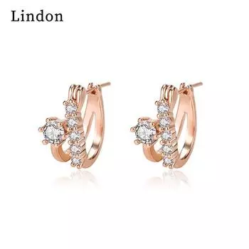 Женские серьги Lindon из медного сплава с цирконием, серьги-капли для женщин, подарки для свадебной вечеринки