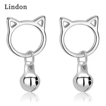 Женские серьги Lindon из медного сплава - серьги-подвески в подарок на свадьбу серебряный