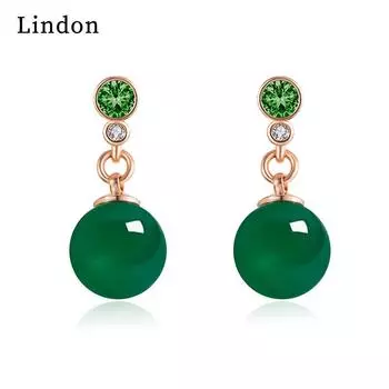 Женские серьги Lindon из медного сплава с цирконием, серьги-капли для женщин, подарки для свадебной вечеринки