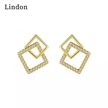 Женские серьги Lindon из медного сплава с цирконием, серьги-капли для женщин, подарки для свадебной вечеринки