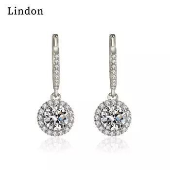 Женские серьги Lindon из медного сплава с цирконием, серьги-капли для женщин, подарки для свадебной вечеринки