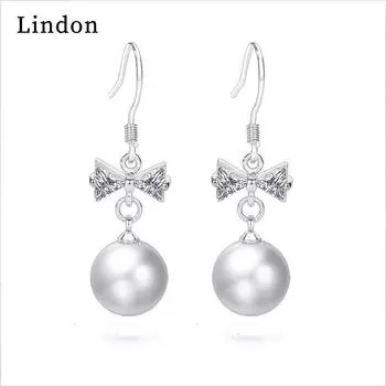 Женские серьги Lindon из медного сплава с цирконием, серьги-капли для женщин, подарки для свадебной вечеринки