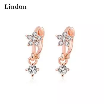 Женские серьги Lindon из медного сплава с цирконием, серьги-капли для женщин, подарки для свадебной вечеринки