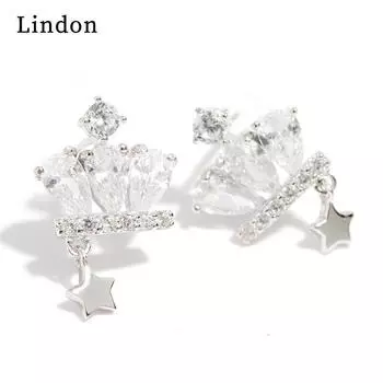 Женские серьги Lindon из медного сплава с цирконием, серьги-капли для женщин, подарки для свадебной вечеринки