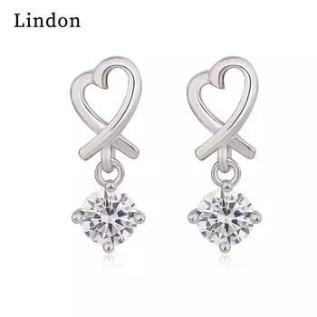 Женские серьги Lindon из медного сплава с цирконием, серьги-капли для женщин, подарки для свадебной вечеринки