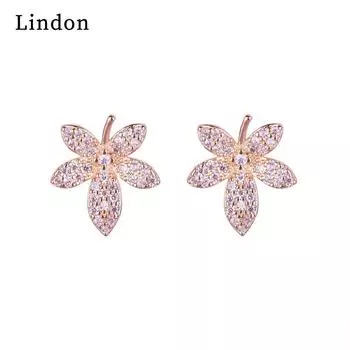 Женские серьги Lindon из медного сплава с цирконием, серьги-капли для женщин, подарки для свадебной вечеринки