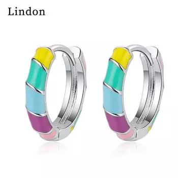 Женские серьги Lindon из медного сплава с цирконием, серьги-капли для женщин, подарки для свадебной вечеринки серебряный