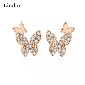 Женские серьги Lindon из медного сплава с цирконием, серьги-капли для женщин, подарки для свадебной вечеринки
