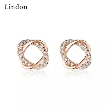 Женские серьги Lindon из медного сплава с цирконием, серьги-капли для женщин, подарки для свадебной вечеринки