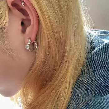 Женские серьги Love, маленький стильный дизайн, серьги с цирконом в форме сердца, новинка 2023 года