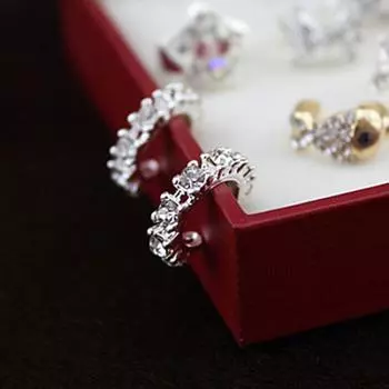 Женские серьги-манжеты для ушей, зажим для ушей, зажим для хряща, без пирсинга золотистый