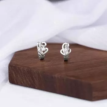 Женские серьги-пряжки с музыкальными нотами, простые, нишевые, полые, маленькие, свежие, студенческие, серьги из циркония