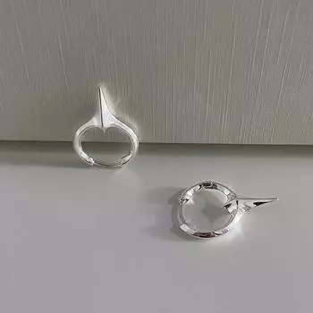 Женские серьги-пряжки со звездами, простые, темпераментные, французские, геометрические, на осень и зиму