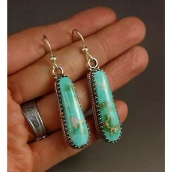 Женские серьги с бирюзой