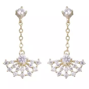 Женские серьги с бриллиантами и нишевыми веерными серьгами «Темперамент» для женщин, которые можно подарить своим подругам