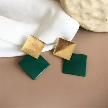 Женские серьги с геометрическим металлическим кулоном, утрированные шпильки в стиле ретро, вышитые красочные подвески, ювелирные изделия, подарки