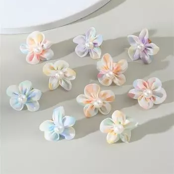 Женские серьги с градиентными цветами, уникальные весенние украшения с яркими цветами разноцветный