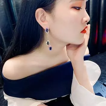 Женские серьги со стразами, индивидуальные модные серьги-гвоздики с кристаллами золотой