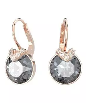 Женские серьги Swarovski Bella V Drop Grey Crystal 5299317 розового золота