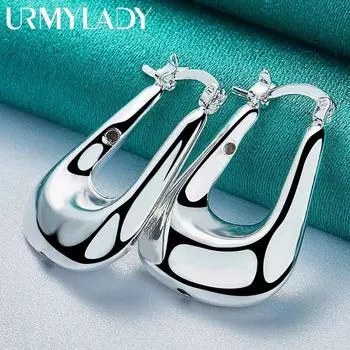 Женские серьги URMYLADY из стерлингового серебра 925 пробы, модные очаровательные ювелирные изделия для свадьбы и помолвки ME220