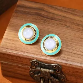 Женские серьги в элегантном винтажном стиле, дизайн «легкая роскошь», модные и универсальные, нишевый дизайн, повседневные аксессуары