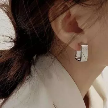 Женские серьги в стиле панк, модные, в форме сердца, квадратные, дизайнерские, романтические, уникальные, любовные, ювелирные аксессуары B