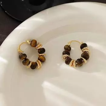 Женские серьги в стиле ретро, легкие роскошные, элитные, изысканные, осенние и зимние серьги, универсальные французские серьги