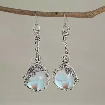 Женские серьги в стиле ретро, преувеличенные простые модные украшения, женские серьги серебряный