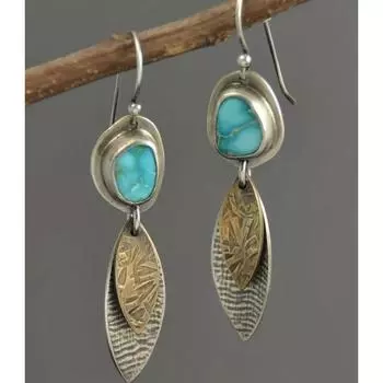 Женские серьги в стиле ретро в этническом стиле