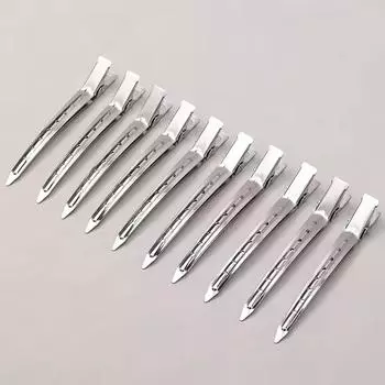 Женские серебристые заколки для волос Металлические парикмахерские зажимы для секционирования Зажимы Парикмахерские для стрижки волос Инструменты для укладки Заколка для пышных волос у корней 3pcs