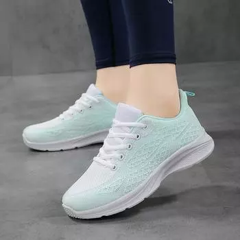 Женские сетчатые кроссовки Mom с мягкой подошвой 35 зелёный