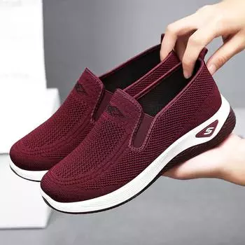 Женские сетчатые кроссовки Slip-On, кроссовки Comfort Air Cushion, дышащий тканевый материал 36