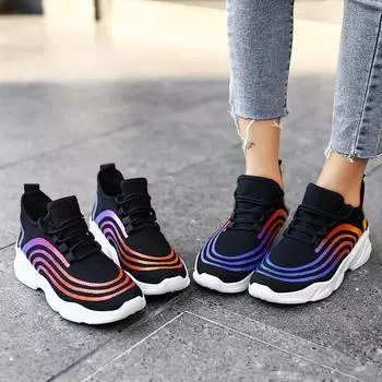 Женские сетчатые однотонные нескользящие туфли-лодочки, повседневная обувь, студенческие кроссовки 40 синий