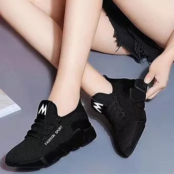 Женские сетчатые туфли на плоской подошве со шнуровкой, кроссовки, женская модная дышащая прогулочная повседневная обувь 40 белый