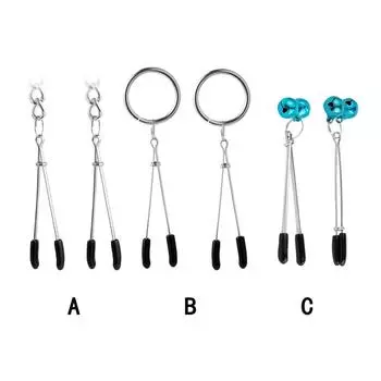 Женские секс-игрушки для взрослых, кольца, колокольчик, кисточка, зажимы для сосков, зажимы для мужчин, игра A