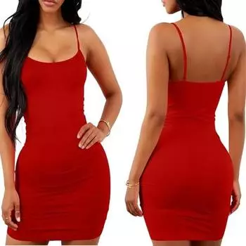 Женские сексуальные без рукавов на тонких бретельках, обтягивающие мини-клубные вечерние платья S белый