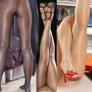 Женские сексуальные блестящие колготки, блестящие прозрачные глянцевые колготки, чулки one size телесный