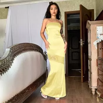 Женские сексуальные бюстье без бретелек темпераментные сращивания тонкие пакетные платья бедра S розовый