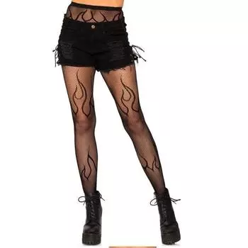 Женские сексуальные колготки в сеточку на Хэллоуин, колготки, пряжа, сетчатые чулки One Size чёрный