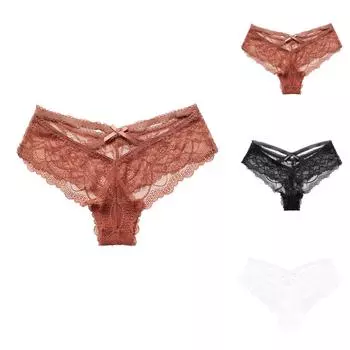 Женские сексуальные кружевные трусики без следов, сексуальные брюки-стринги S