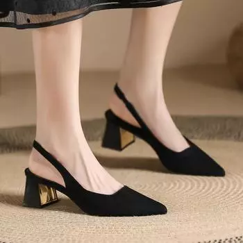 Женские сексуальные милые и удобные весенне-осенние новые туфли на высоком каблуке с пряжкой женские классические офисные туфли с закрытым носком на квадратном каблуке 35