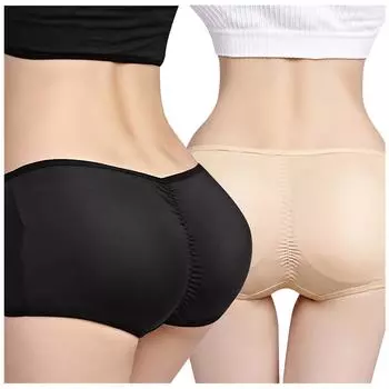 Женские сексуальные накладные ягодицы с мягкими ягодицами и трусиками для коррекции фигуры XXL бежевый