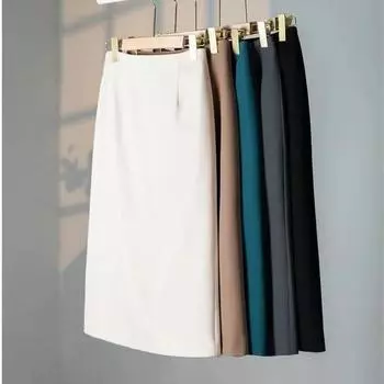 Женские сексуальные облегающие юбки. Эластичная офисная юбка-карандаш премиум-класса. Юбка ниже колена с высокой талией. Классические и лестные повседневные деловые наряды. XS