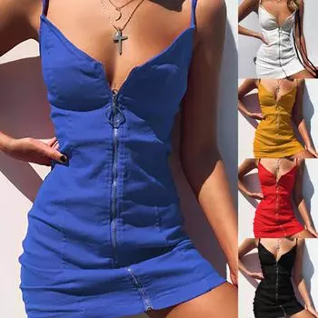 Женские сексуальные подтяжки с открытой спиной и принтом, темперамент, тонкая короткая юбка, платье XL чёрный