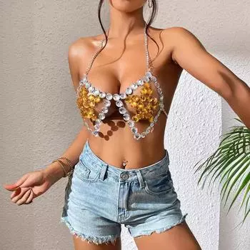 Женские сексуальные подтяжки с пентаграммой, соответствующие цвету 9 сексуальная одежда One size