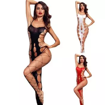 Женские сексуальные полые сексуальные цельные чулки, подтяжки, сексуальное женское белье