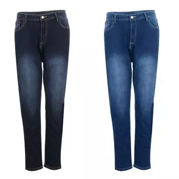 Женские сексуальные повседневные брюки с высокой талией и широкими штанинами, классические джинсовые обтягивающие брюки для подростков XXL синий