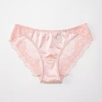 Женские сексуальные прозрачные кружевные трусики с низкой талией, атласное шелковое нижнее белье, бесшовные трусы со стразами M